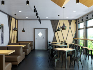 Coffee Sanwich, интерьеры, дизайн-проект кафе