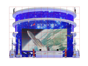 Роскосмос, дизайн выставочного стенда на выставку ПМЭФ -2016